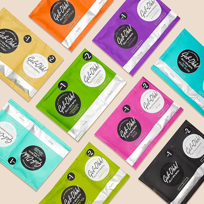 AvryBeauty Gel-Ohh Jelly Spa Bath 3 pack, Citrus Fresh, Citrus Scented - Image 6