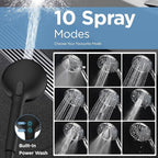 Dual Filtered Shower Heads Combo, High Pressure Rain Shower Head - Image 7