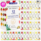 DMSKY 60 Pack Lip Balm, Natural Lip Balm Bulk by DMSKY