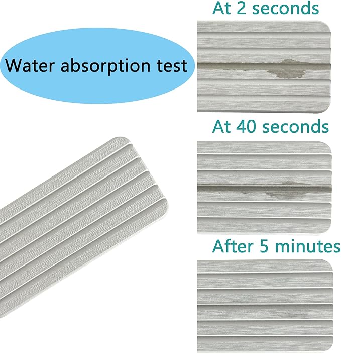 NiuYichee Set of 4 Water Absorbing Stone Trays - Image 3