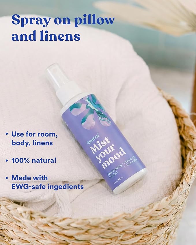 Asutra Lavender & Chamomile Multi-Use Natural Aromatherapy Room Spray, Calming - Image 4