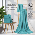 Hailea Extra Large Bath Towels Set 35x70 Inches - Image 6