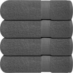 Infinitee Xclusives Luxury 100% Ring-Spun Cotton Bath Towels Set of 4 – Soft by InfiniteeXclusives