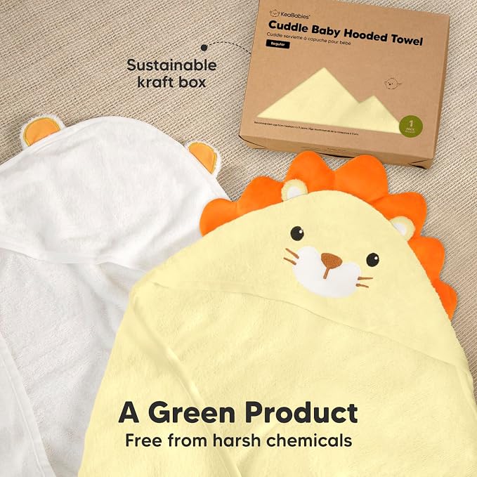 KeaBabies Hooded Baby Towel for Newborn - Image 8