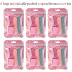 6 Set Disposable Manicure Kit Salon Supplies Press On Nail Tool Kit - Image 7