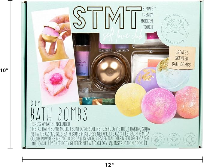 STMT Self-Love Club D.I.Y. Bath Bombs by Horizon Group USA, Create 5 Bath Bombs - Image 9