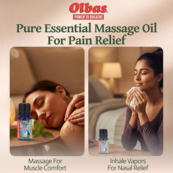 Olbas Massage and Aromatherapy Oil, 1.65 Fl Oz, body massage oil, Swiss Herbal - Image 4