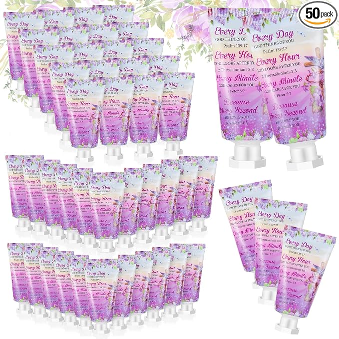 50 Pack Christian Hand Lotion Bulk Gifts by Heigble