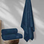 Belizzi Home Cotton 2 Pack Oversized Bath Towel Set 28x55 inches, Large Bath - Image 3