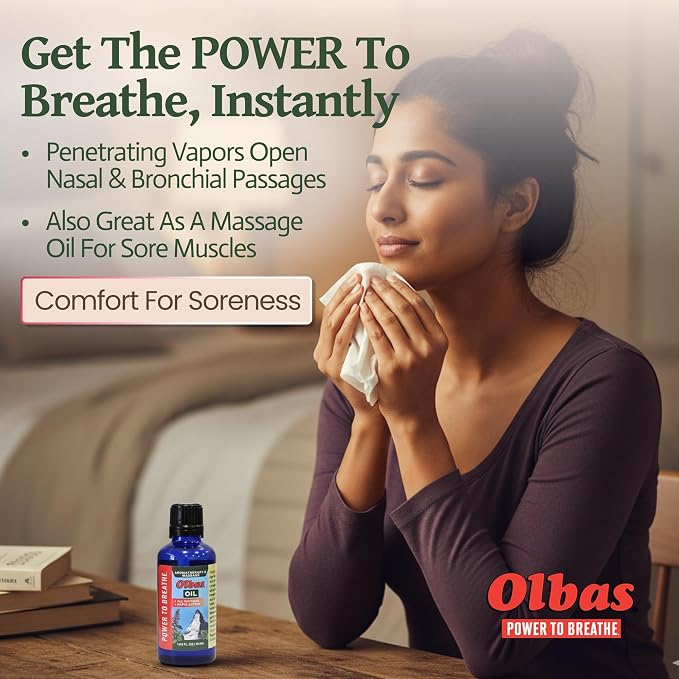 Olbas Massage and Aromatherapy Oil, 1.65 Fl Oz, body massage oil, Swiss Herbal - Image 3