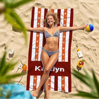 JML Custom Beach Towel with Name, Personalized Microfiber Beach Towel with Name - Image 7