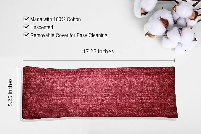Microwavable Corn Filled Heating Pad and Cold Pack/Washable 100% Cotton Cover - Image 2