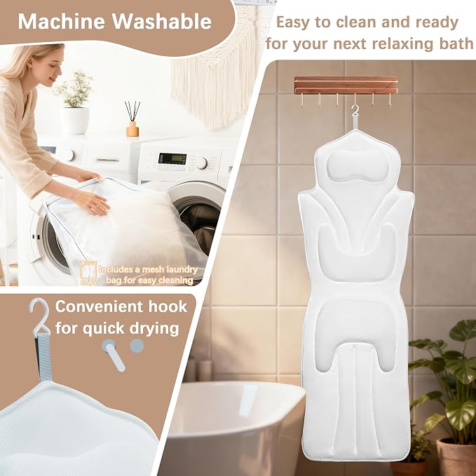 Ergonomic Full Body Bath Pillow - Image 5