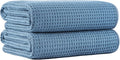 MICROFI New Microfiber Waffle Bath Towels, 2 Pieces, Fast Drying, Lint Free 430 by Unknown