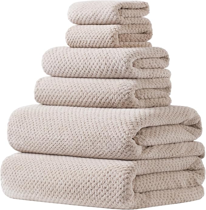 Extra Large Bath Towels Set for Bathroom 30x60 Inches Super Soft Light Weight by HVMSTOWELS