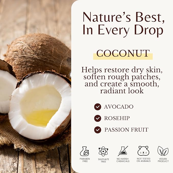 Edenika Botanicals Tropical Coconut Massage Oil - Image 4