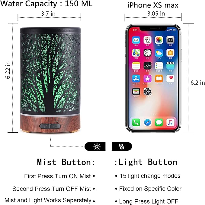 Essential Oils Diffuser for Home, 150ML Aromatherapy Diffuser, Birthday Gifts - Image 4
