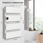 K&KALONZO Electric Towel Warmer, 18.35" W x 31" H Wall-Mounted Towel Heater - Image 7