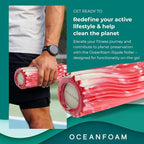 Oceanfoam Ripple Travel Foam Roller Firm Mini Foam Roller - Image 4