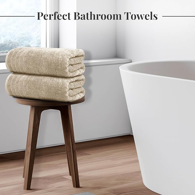 Tens Towels Pack of 8 Towels Set, 2 Extra Large Bath, 2 Hand, 4 Washcloths - Image 4