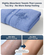 LANE LINEN 100% Cotton 4 Pack Bath Towels - Image 5