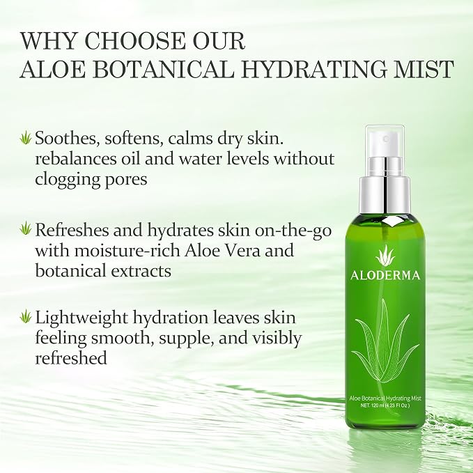 Aloderma Aloe Botanical Hydrating Mist Made - Image 2