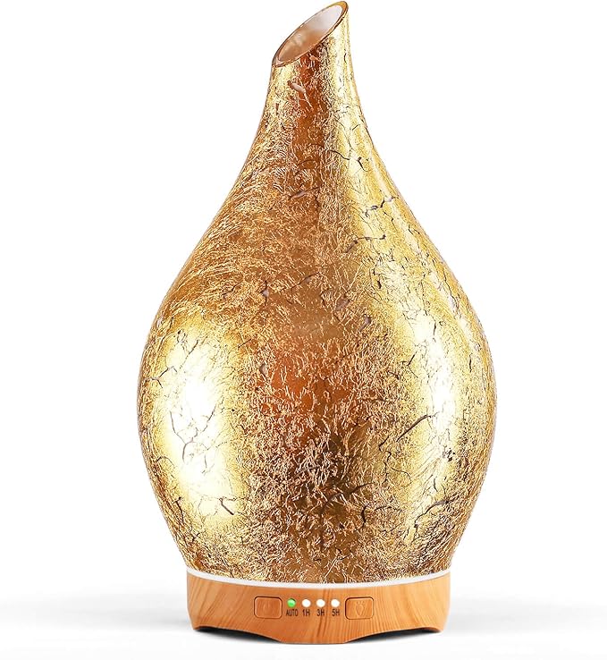 Porseme 280ml Essential Oil Diffuser, 3D Glass Aromatherapy Diffusor, by Porseme