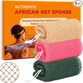 African Net Sponge Authentic, 3 Pieces African Exfoliating Net Sponge Body Back by Unknown