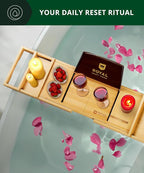 ROYAL CRAFT WOOD Premium Foldable Bathtub Tray Caddy - Image 8