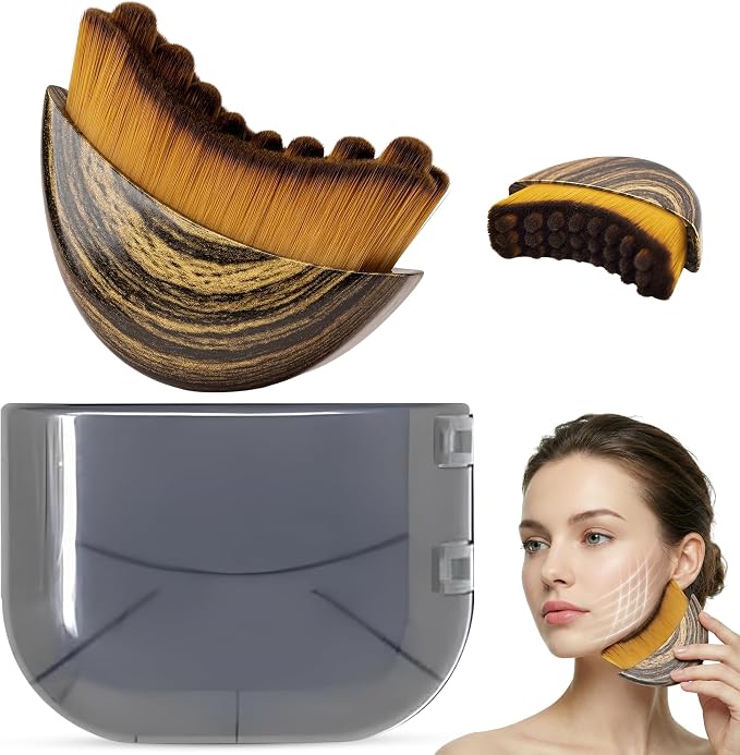 Lymphatic Contour Face Brush, Lymphatic Drainage Brush, Double Chin Reducer by Puur+House