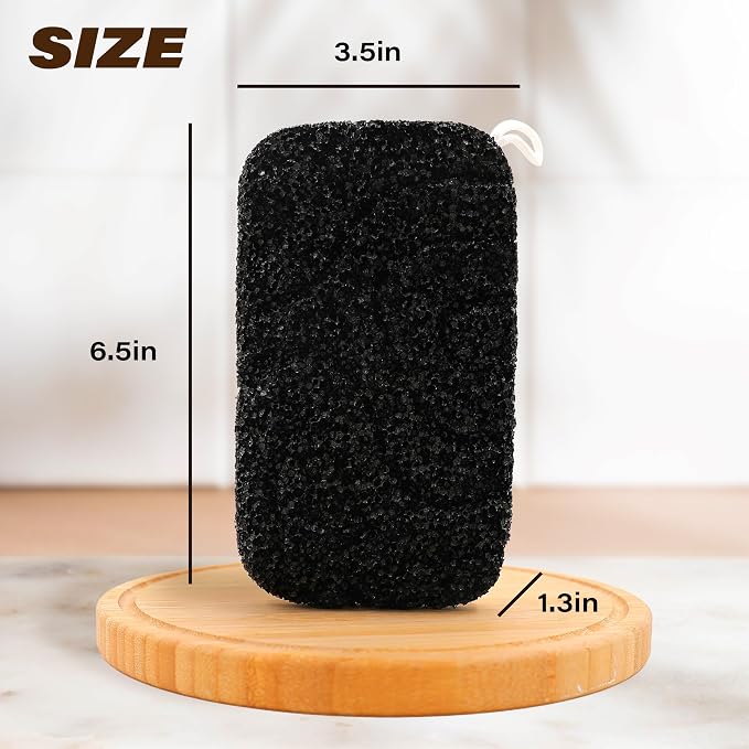 myHomeBody Extra Exfoliating Body Scrubber, Bath Sponge - Image 6