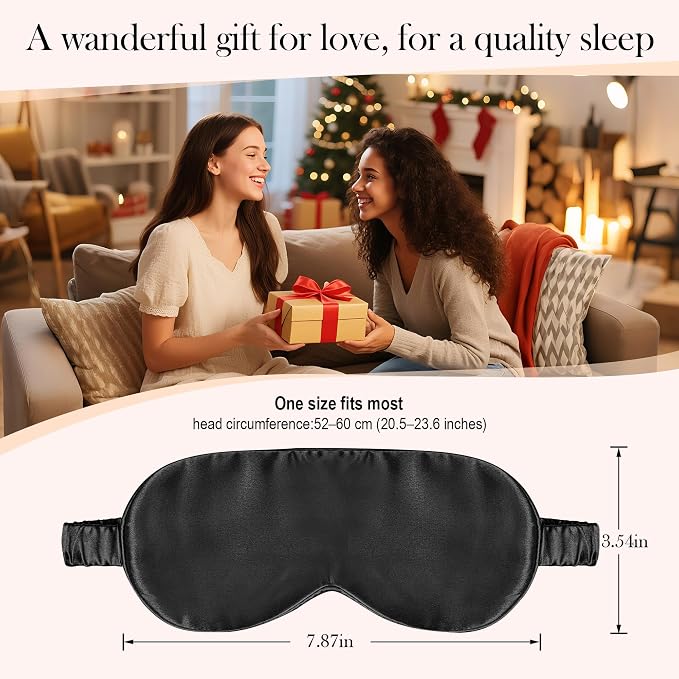 SilkDream 100% Mulberry Silk Sleep Mask Eye Mask - Image 6