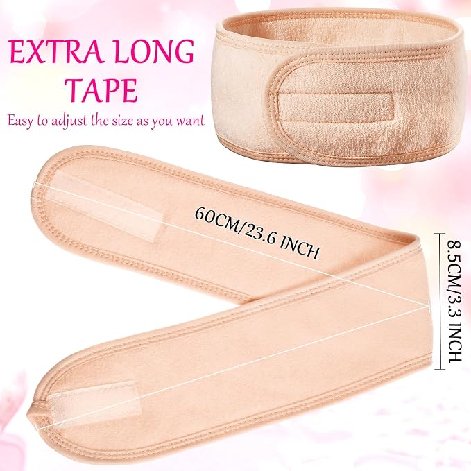 Hoteam 30 Pack Spa Headband Facial Esthetician Hair Wrap - Image 4