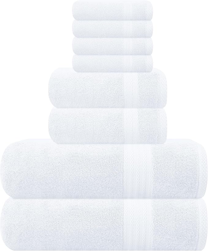 GLAMBURG Ultra Soft 8-Piece Towel Set by GLAMBURG