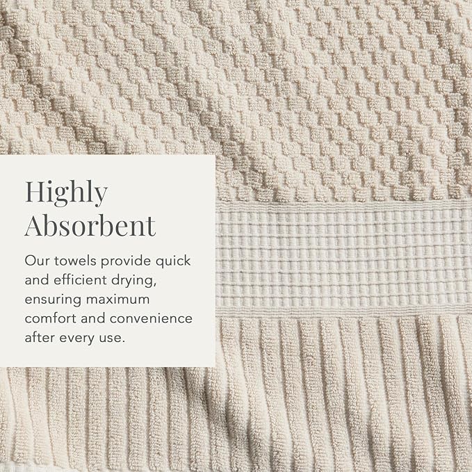 NY Loft 100% Cotton 2 Pack Bath Sheet Towel Set | Super Soft & Absorbent - Image 6
