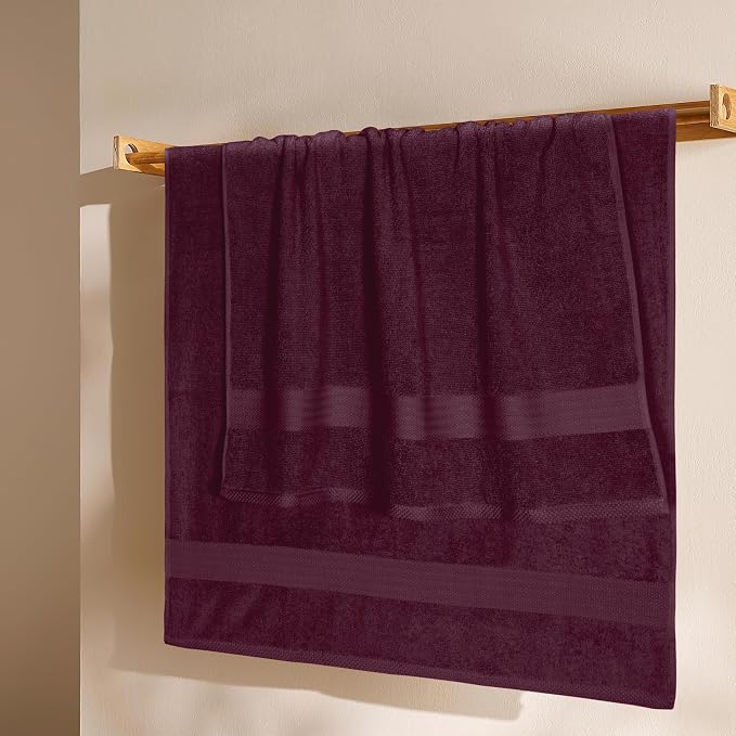GLAMBURG Premium Cotton 4 Pack Bath Towel Set - Image 3