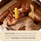 Glo Melanin All Natural Lemon and Turmeric Lip Balm - Image 6