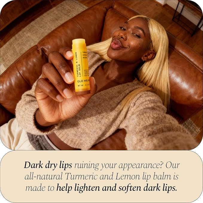 Glo Melanin All Natural Lemon and Turmeric Lip Balm - Image 6