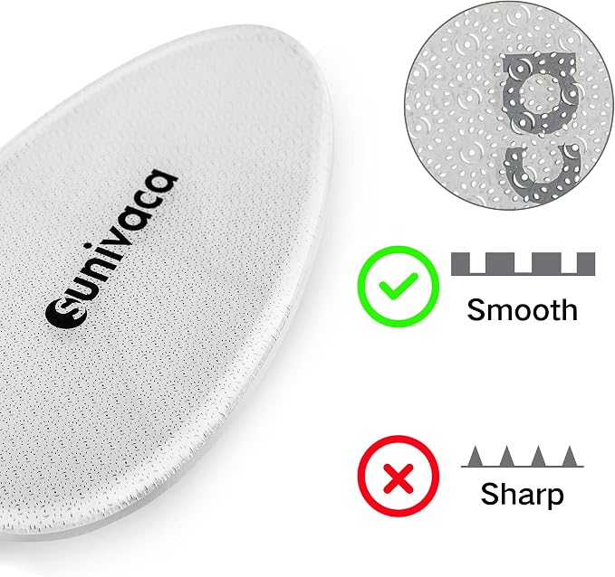 Glass Foot File Callus Remover for Feet, Heel Scraper, Pumice Stone, Diabetic - Image 2