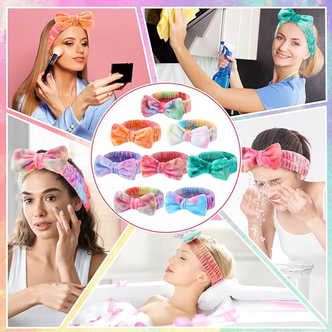 50 Pcs Pink Spa Headband Bulk Spa Sleepover Party Supplies - Image 5