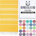 HAVLULAND Turkish Beach Towels, Oversized 40"x72" Turkish Bath Towel, Highly by Havluland