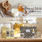 Spa Kit Gifts Basket for Women, Honey & Almond Bath & Body Gift Basket - Image 4