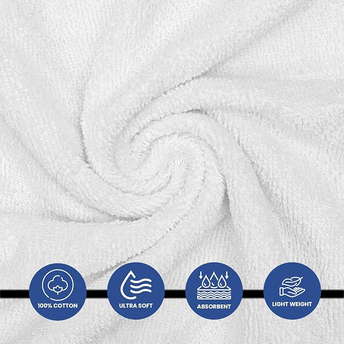 Linteum Textile Supply Luxury Hair Towels 100% Ring Spun Cotton Towel - Image 2
