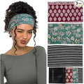 Huachi Wide Headbands for Women Non Slip, Thick Womens Bandana Headbands Boho by Huachi