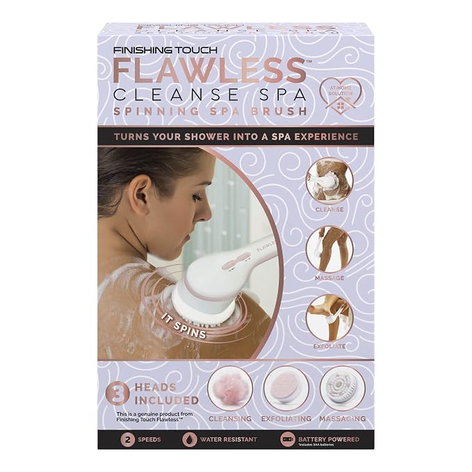 Finishing Touch Flawless Cleanse Spa, Electric Body Brush- - Image 7
