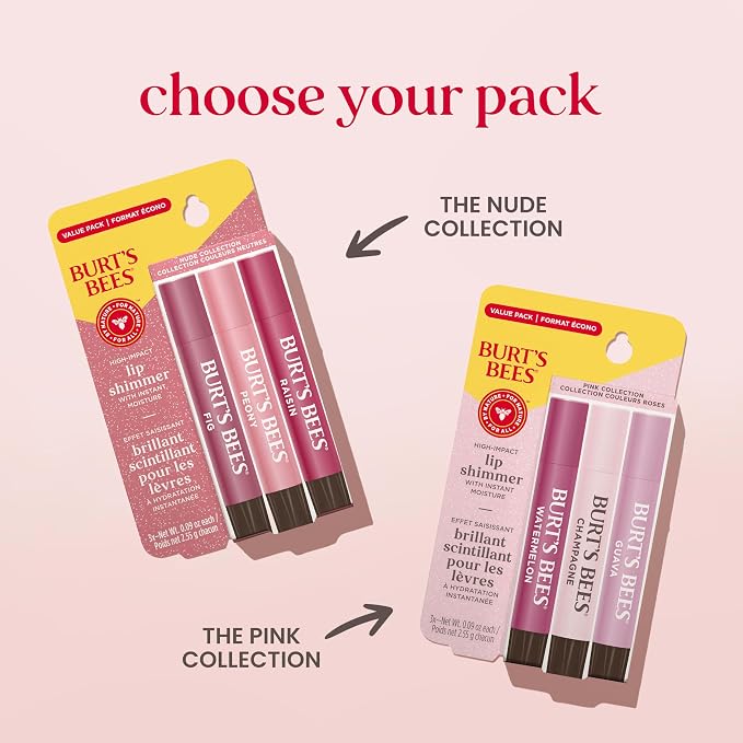 Burt's Bees Lip Shimmer Nude Collection, Tinted Lip Balm Stick, Moisturizing - Image 11