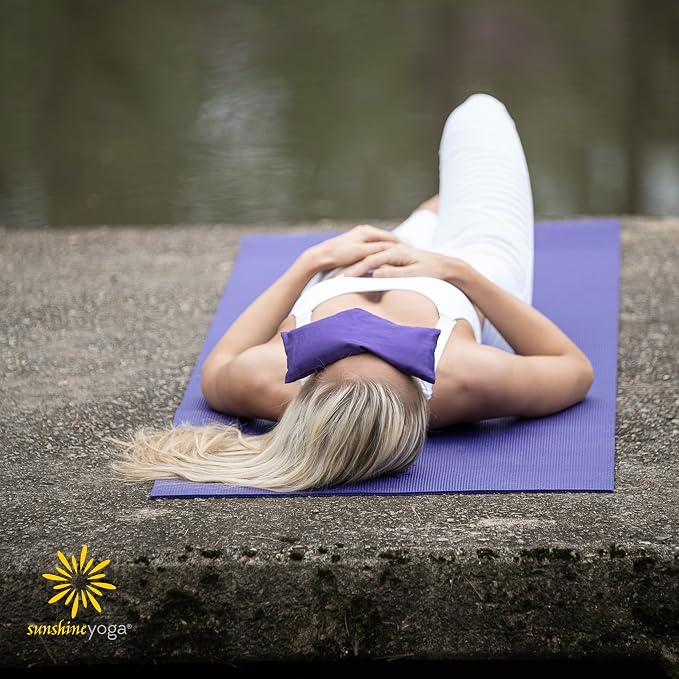 Sunshine Yoga 4-Pack Scented Sateen Eye Pillows, Low-Luster, 9’’ x 4’’ Flaxseed - Image 7