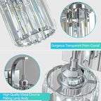 6-Light Crystal Vanity Light, Chrome Modern Wall Sconce - Image 5