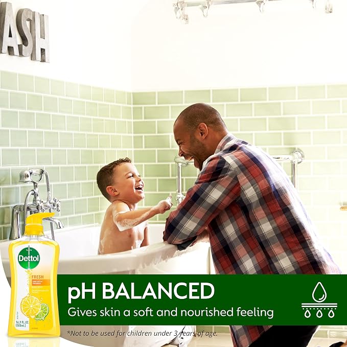 Dettol Fresh Body Wash and Shower Gel, Fresh Yuzu Citrus Scent Body Wash - Image 6