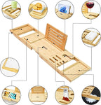 Bathtub Tray - Luxury Bamboo Bathtub Tray - Image 3